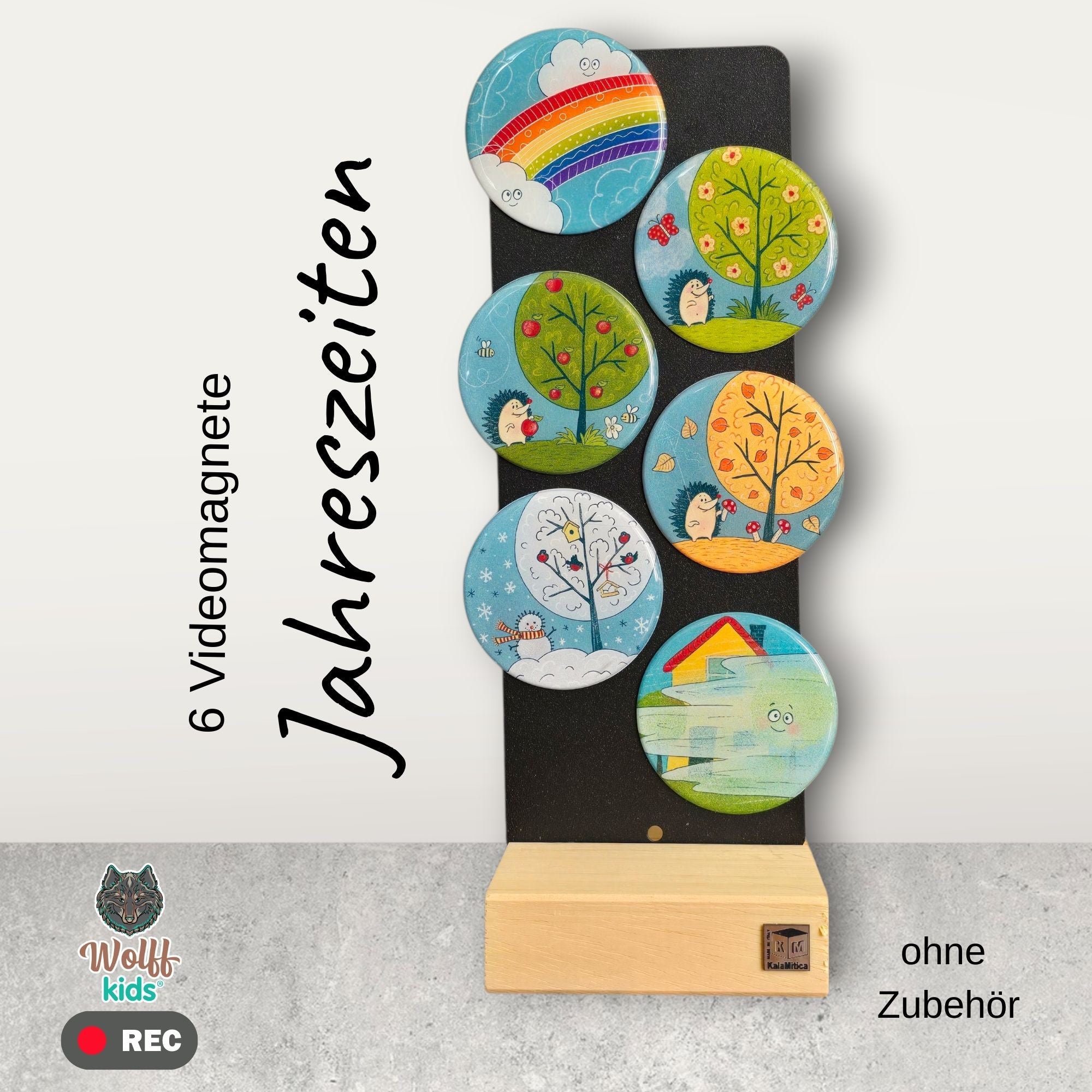 Jahreszeiten-Set: 5 Magnete + 1 đgratis
